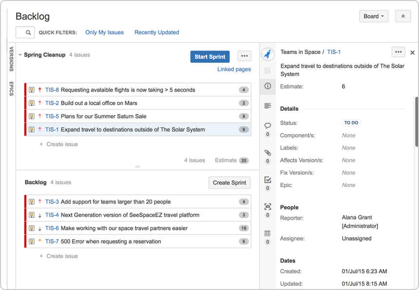 Planning your sprint - Atlassian Documentation