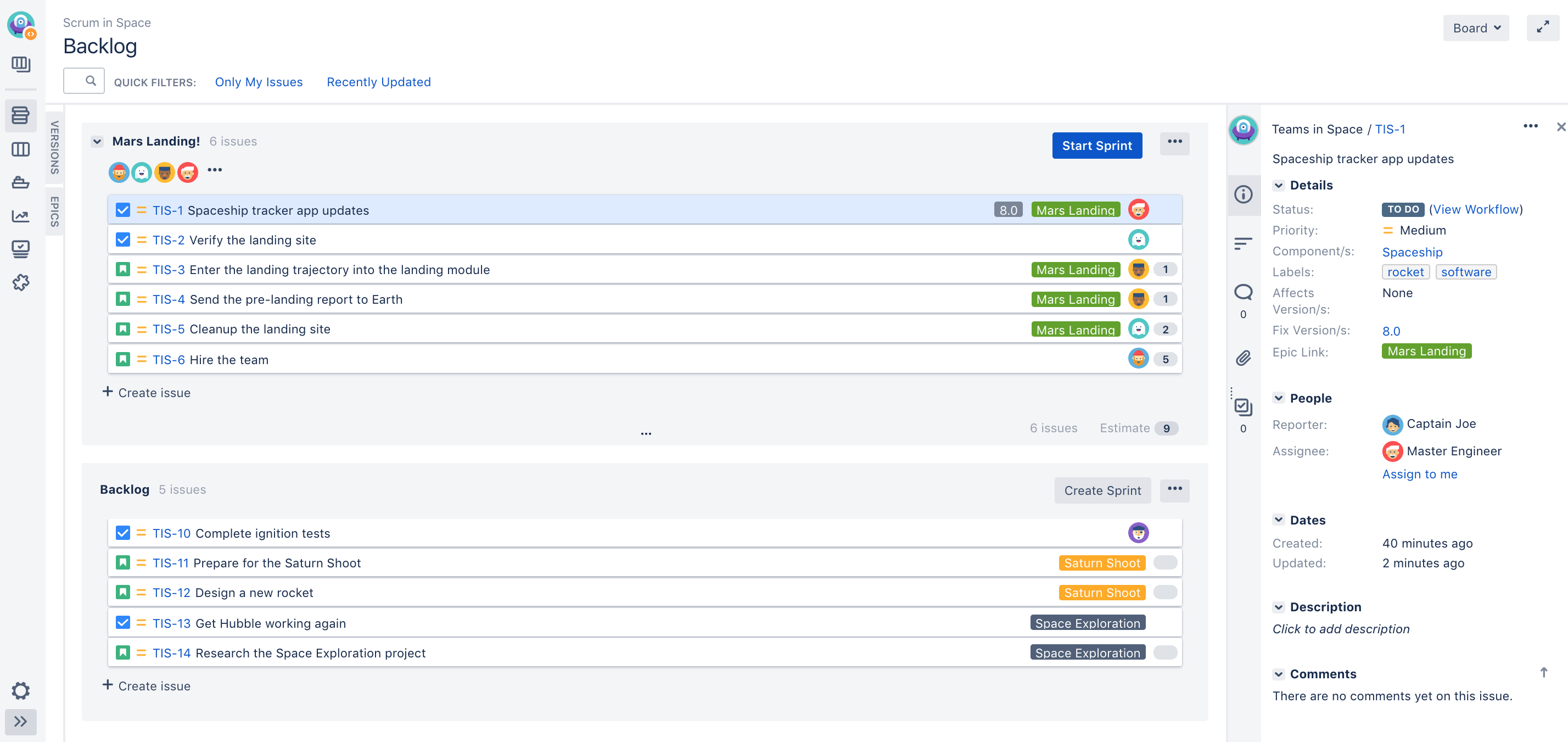 スクラム バックログを使用する Jira Software Data Center および Server 8 19 アトラシアン製品ドキュメント