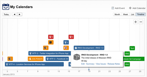 Team Calendars in Confluence.