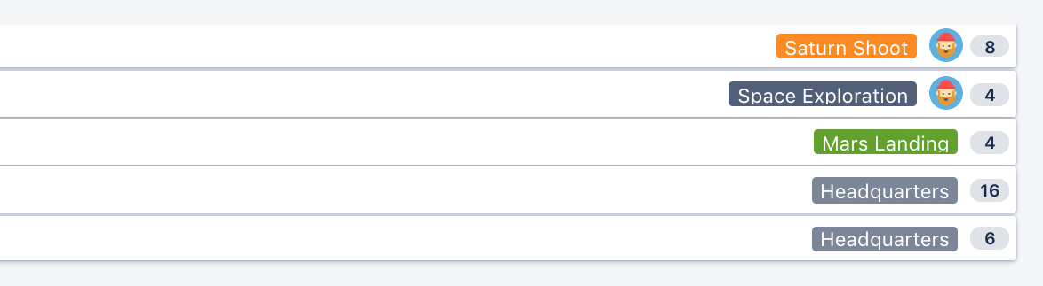 Estimate field, as seen on the issue list in the backlog.