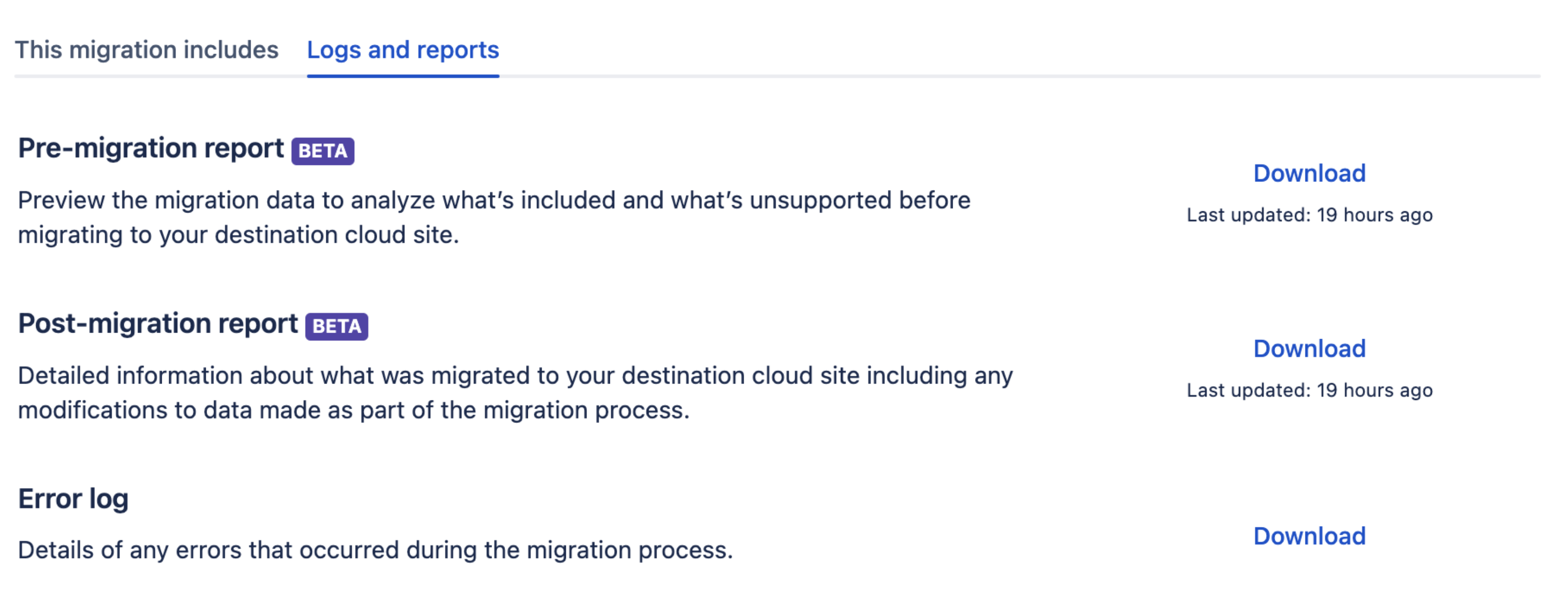 Post-migration zip location