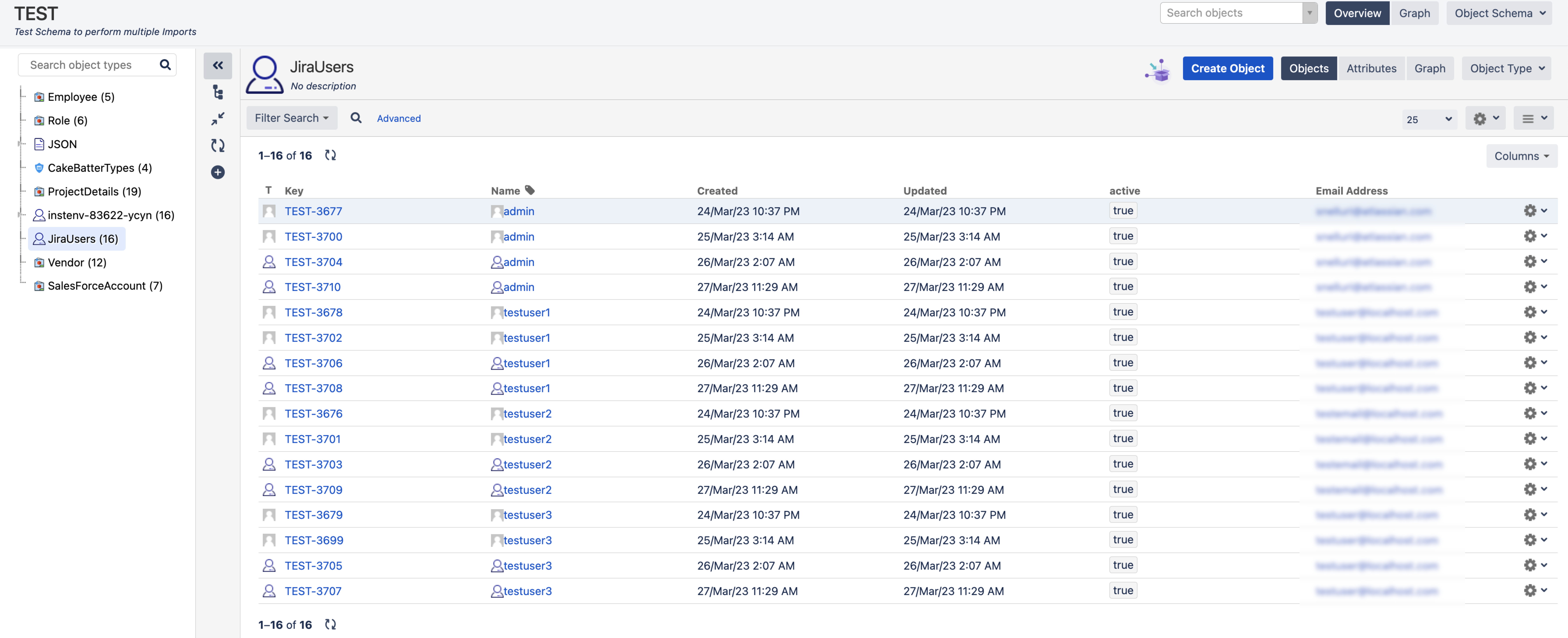 Example of Jira user import configuration