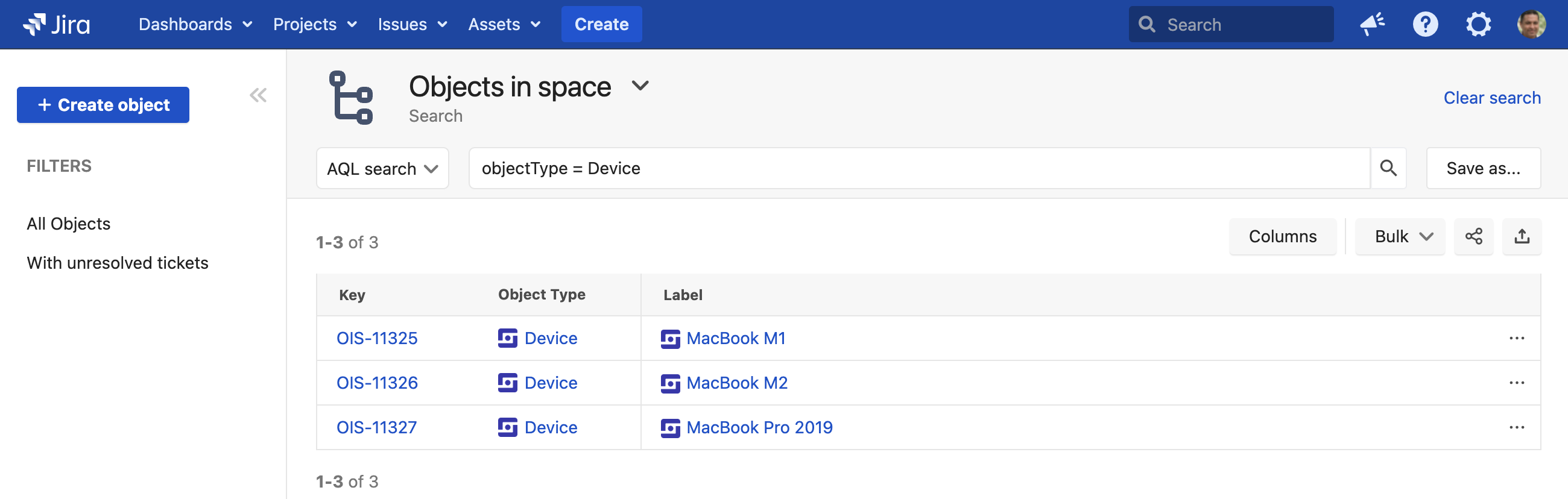 デバイス タイプのオブジェクトが表示されている検索 デバイス タイプのオブジェクトが表示されている検索