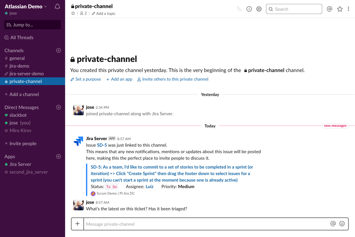 jira slack integration