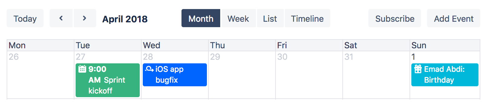 how to use confluence team calendar