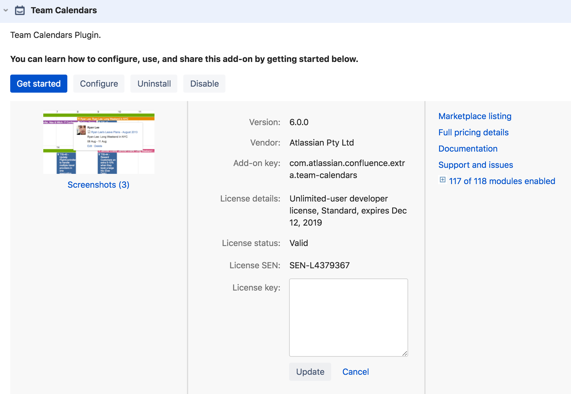 key jira generate Calendars Install Atlassian Team  Documentation